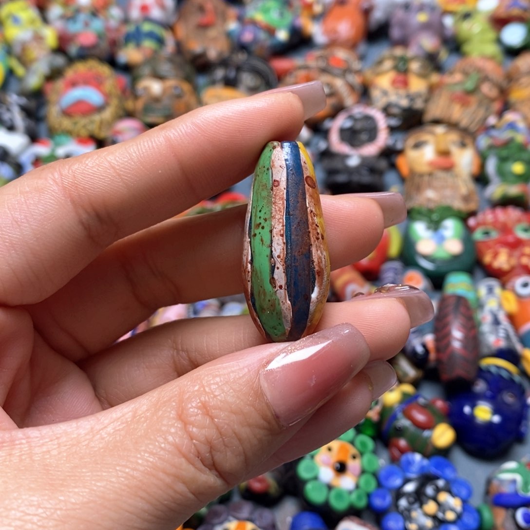 琉璃颈饰印度尼西亚热气球桶珠