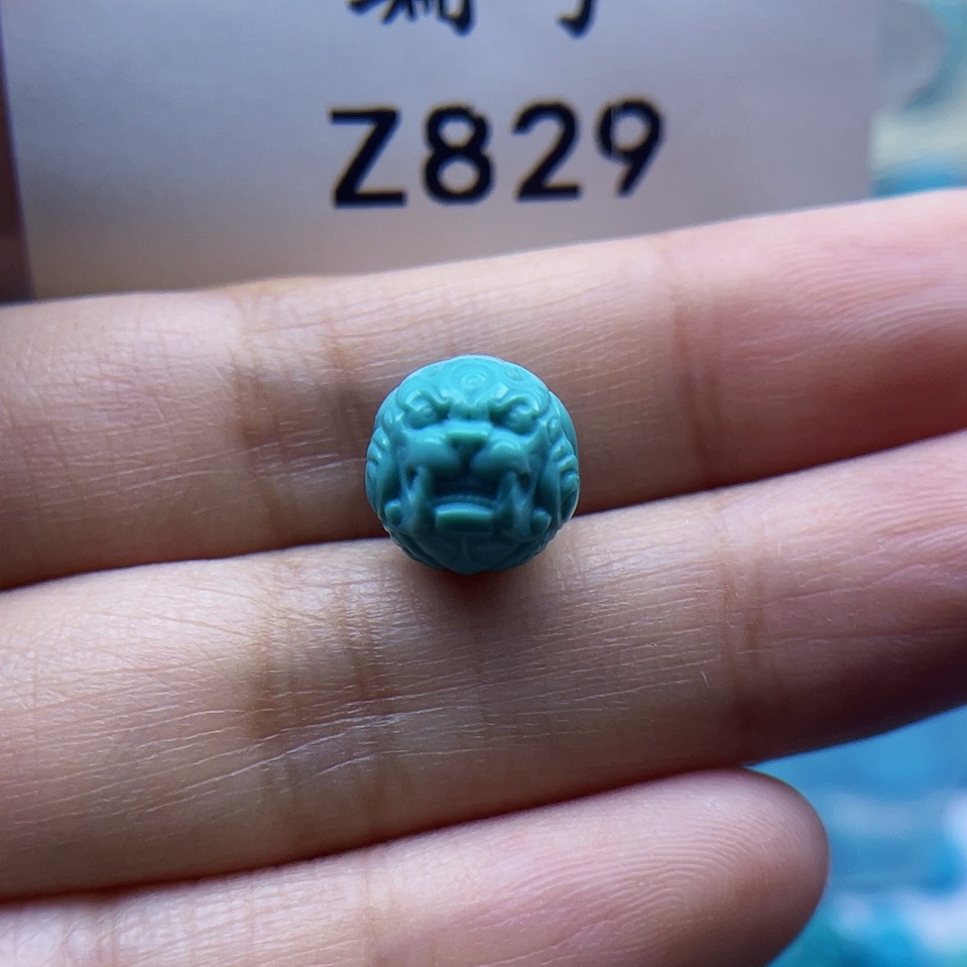 未镶嵌绿松石珠宝奇石10mm