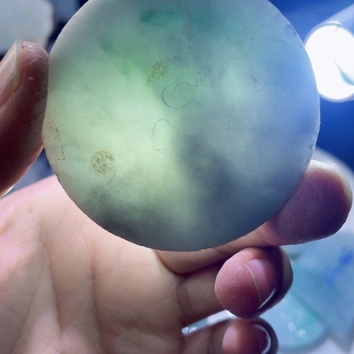 颈饰未镶嵌翡翠天然缅甸翡翠