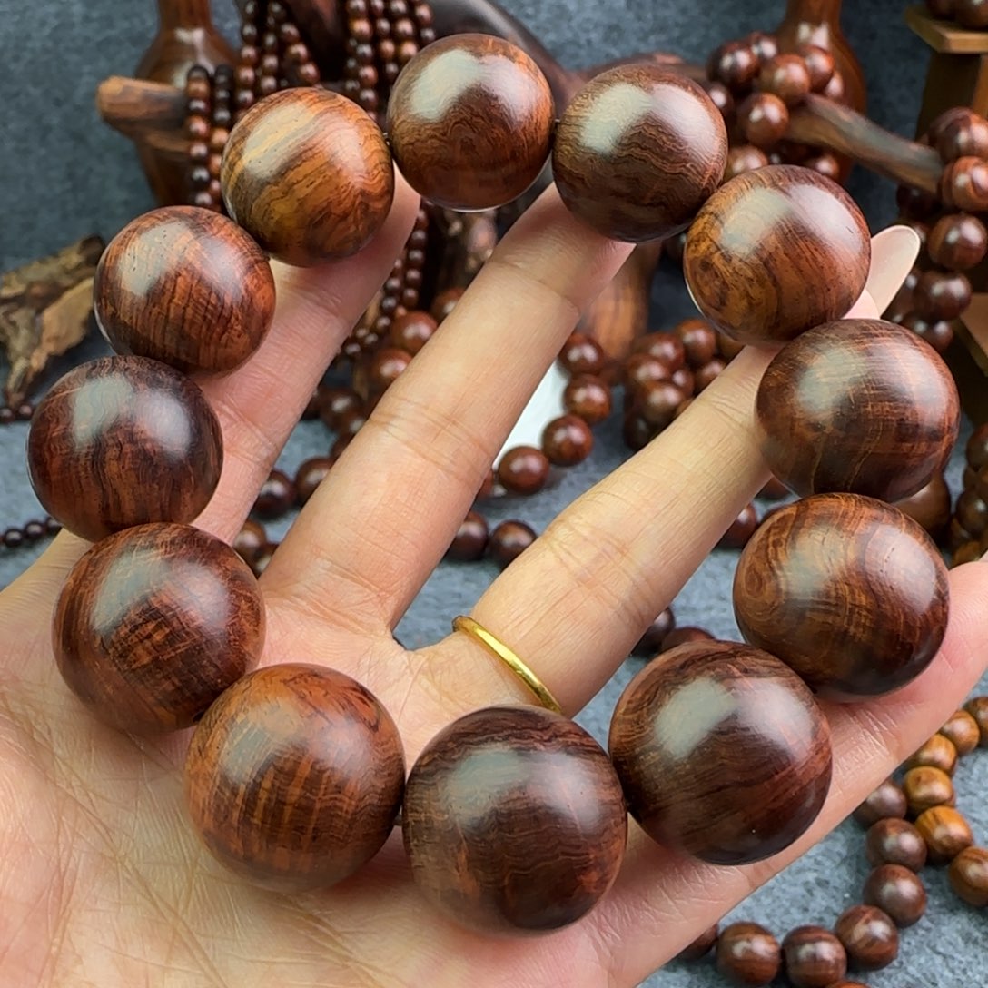 手串/手链黄花梨/降香黄檀多彩带泡面