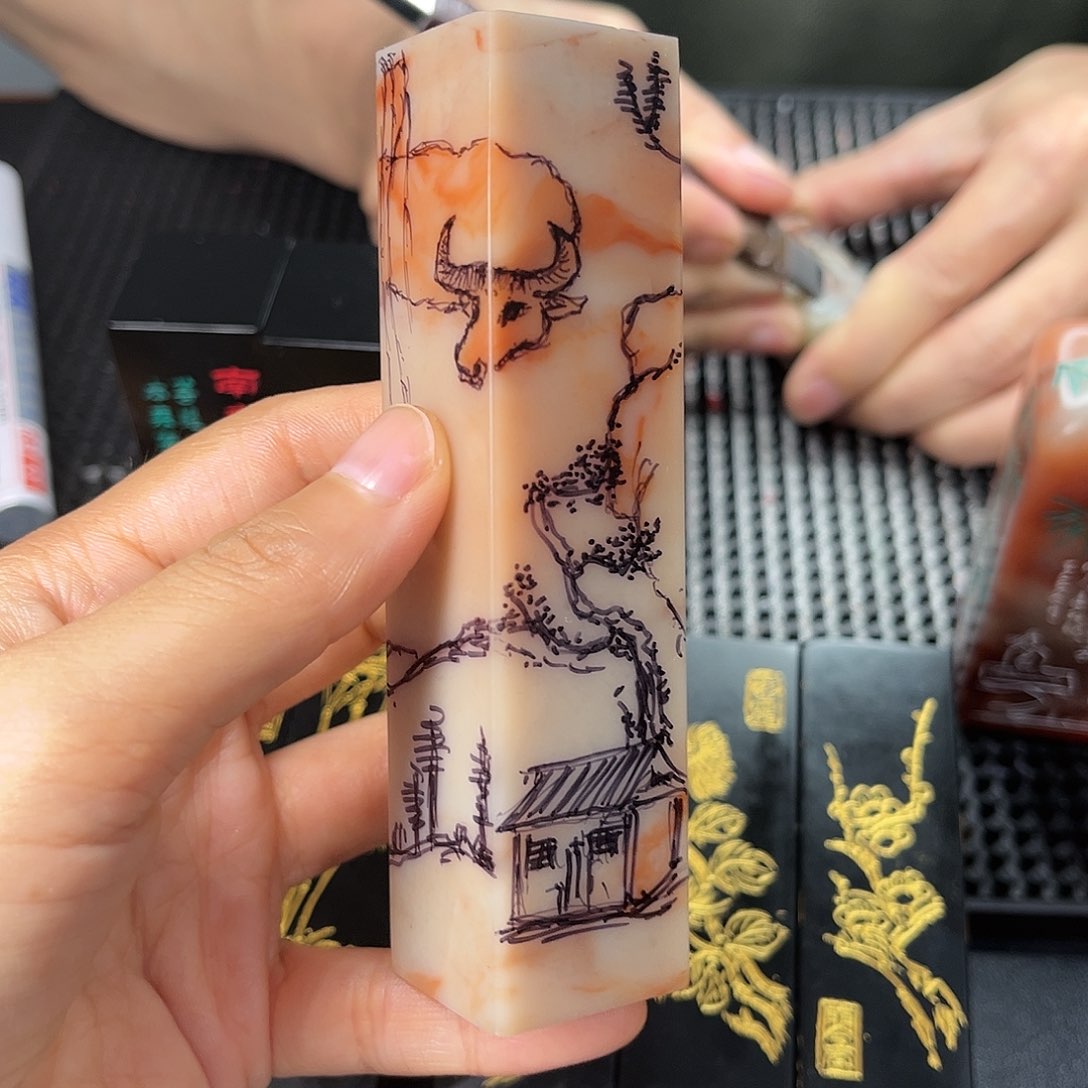 昌化石印石这种现象很明显了很多