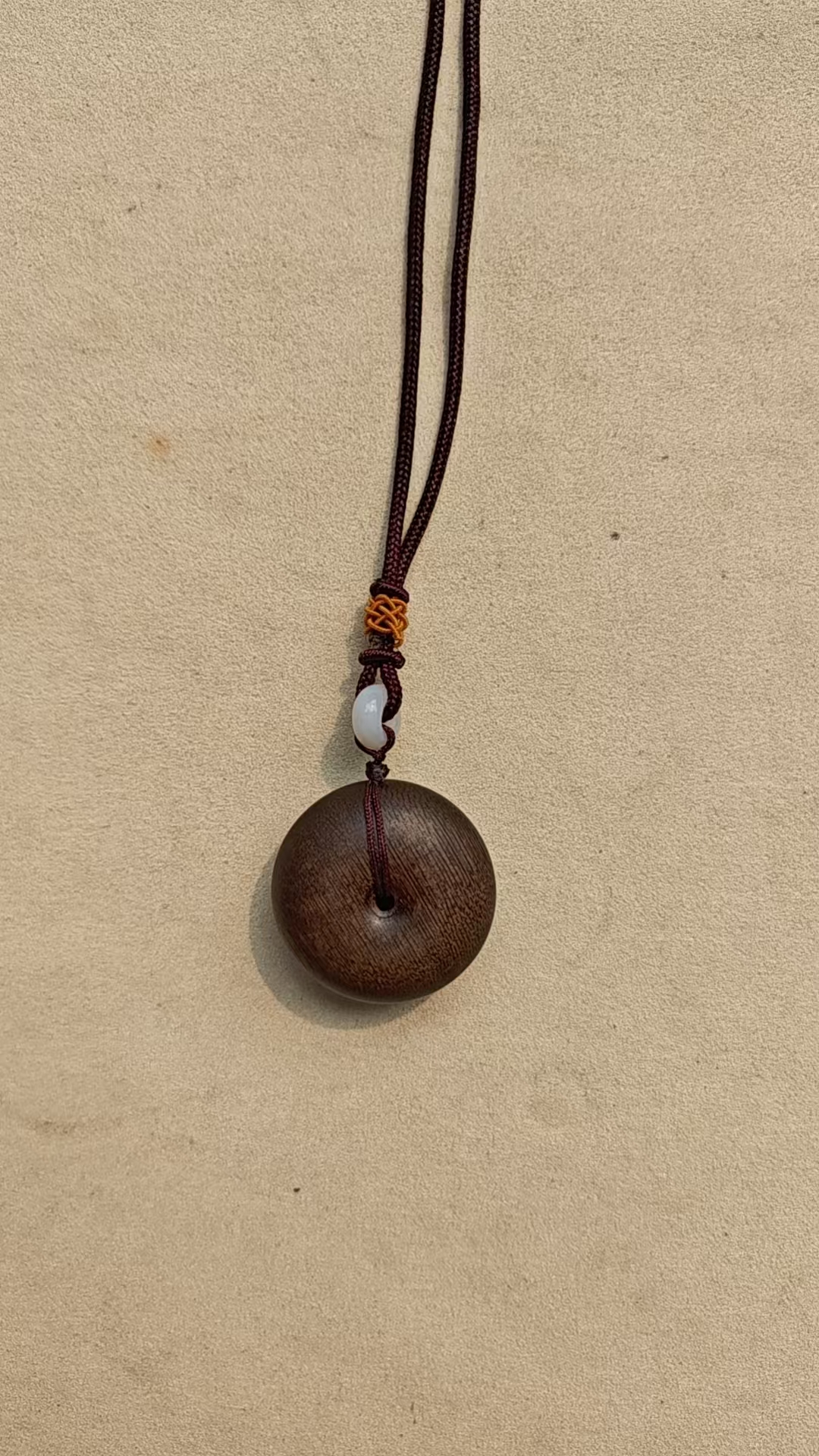 ZDS5G沉香平安扣，厚15mm直径35mm（多样性发货）