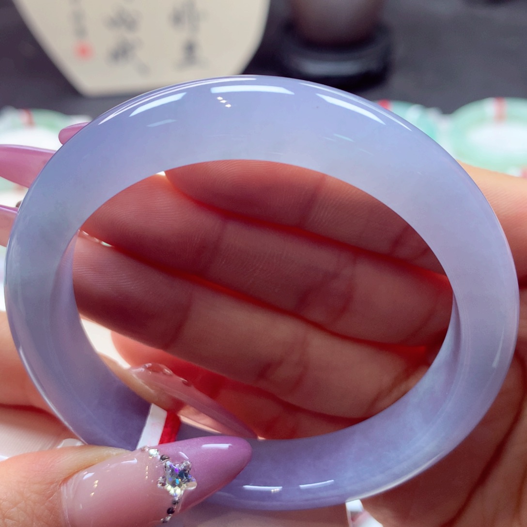 翡翠手镯未镶嵌正圈5号66