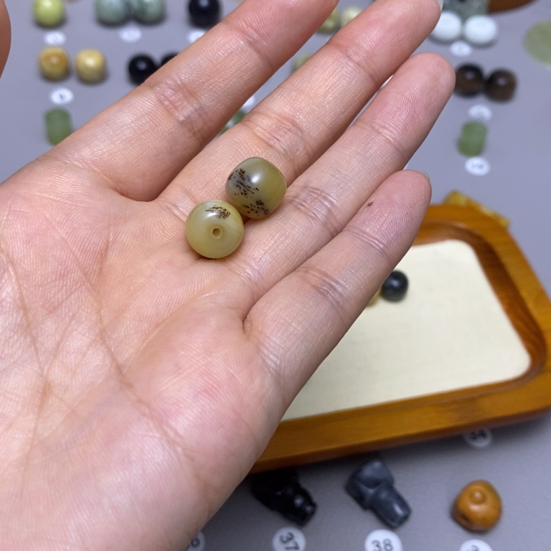 蛇纹石玉配饰合金@***K