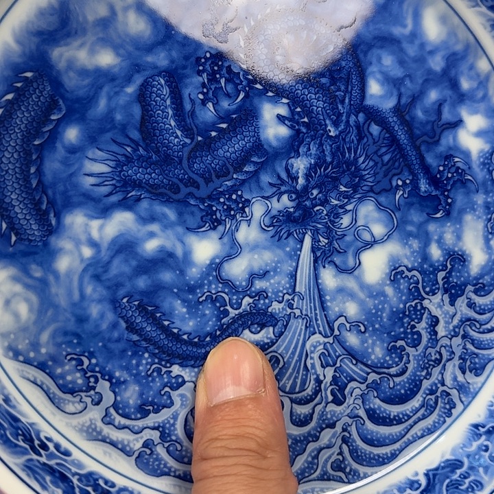 瓷片墨龙吸水干泡台，