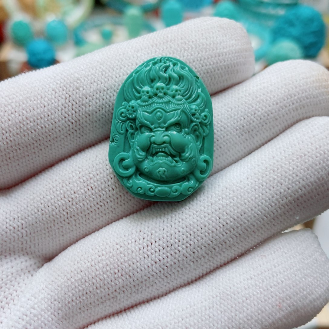 绿松石未镶嵌大黑天