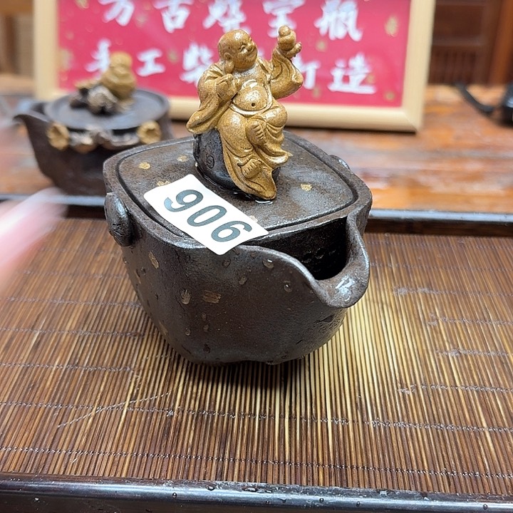 纯手工制作粗陶茶具