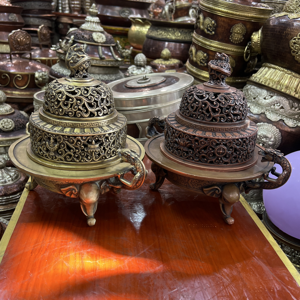 藏式禅意家用供佛香炉室内香薰炉