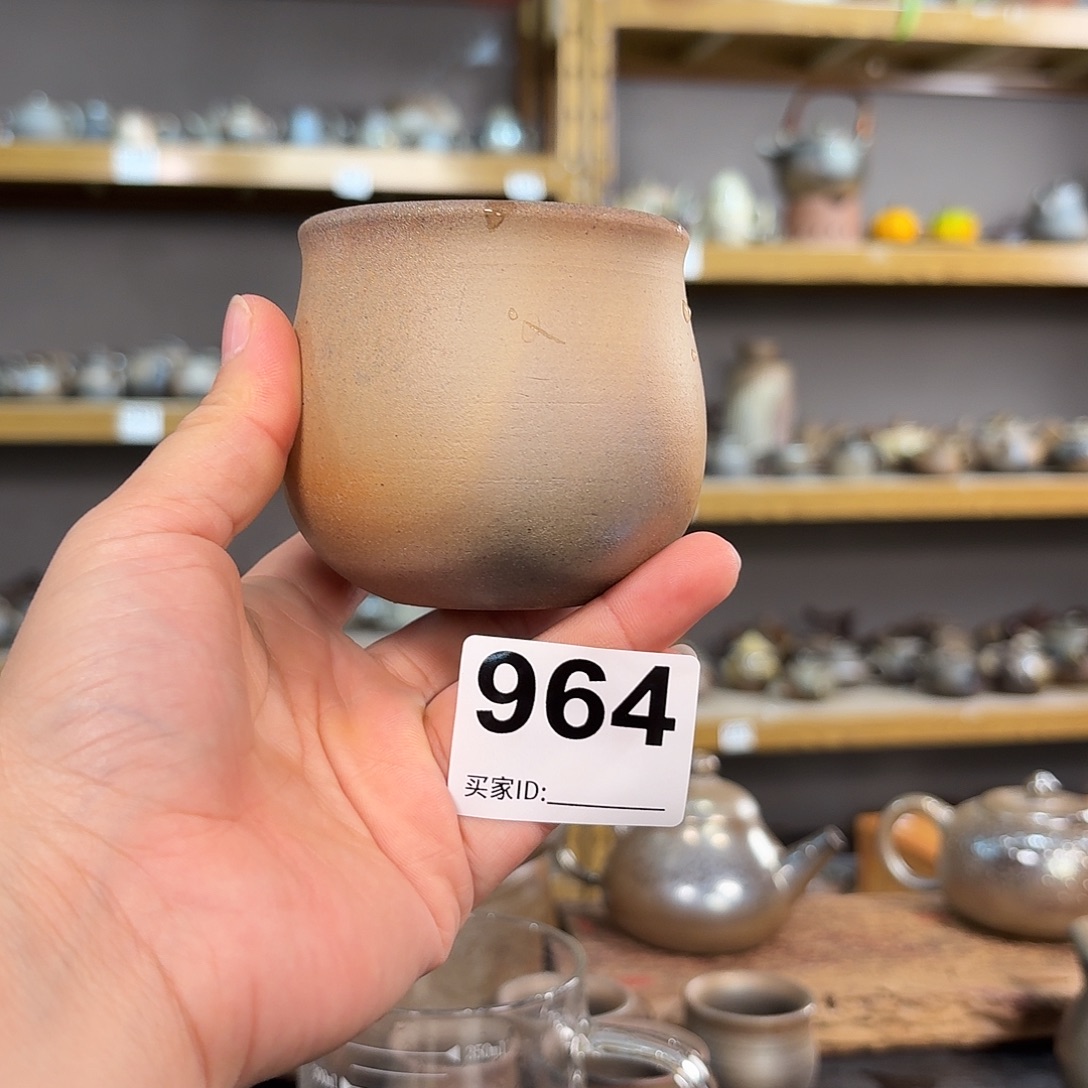 坭兴陶柴烧全手工原矿泥料杯