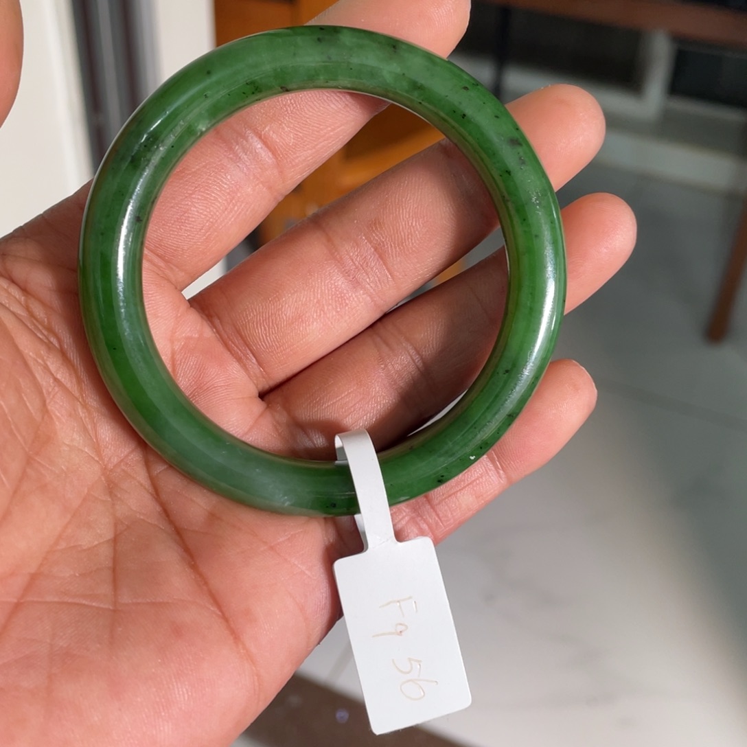 和田玉（碧玉）手镯未镶嵌云**你