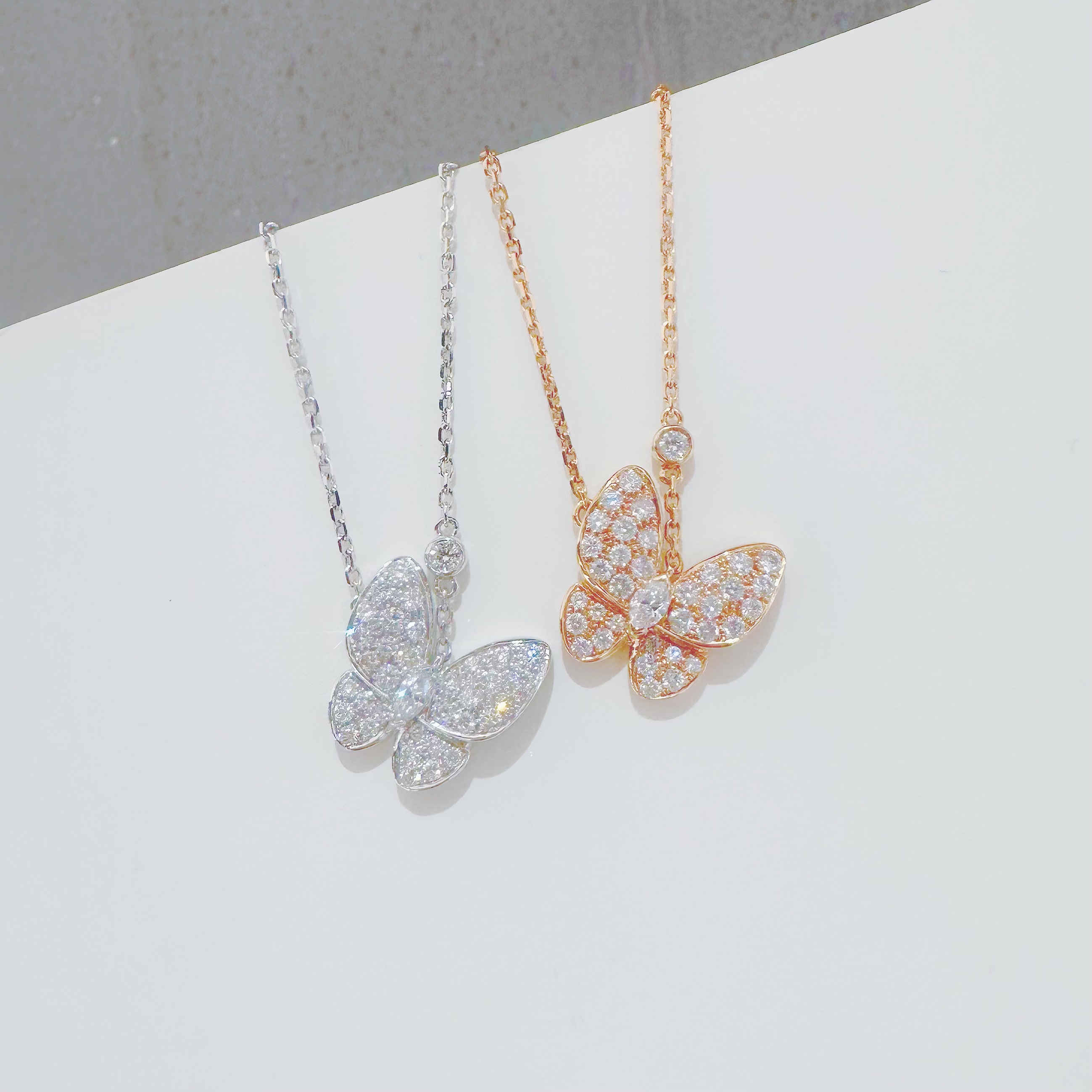 18K金 钻石蝴蝶项链 多样性发其一 【双十二】