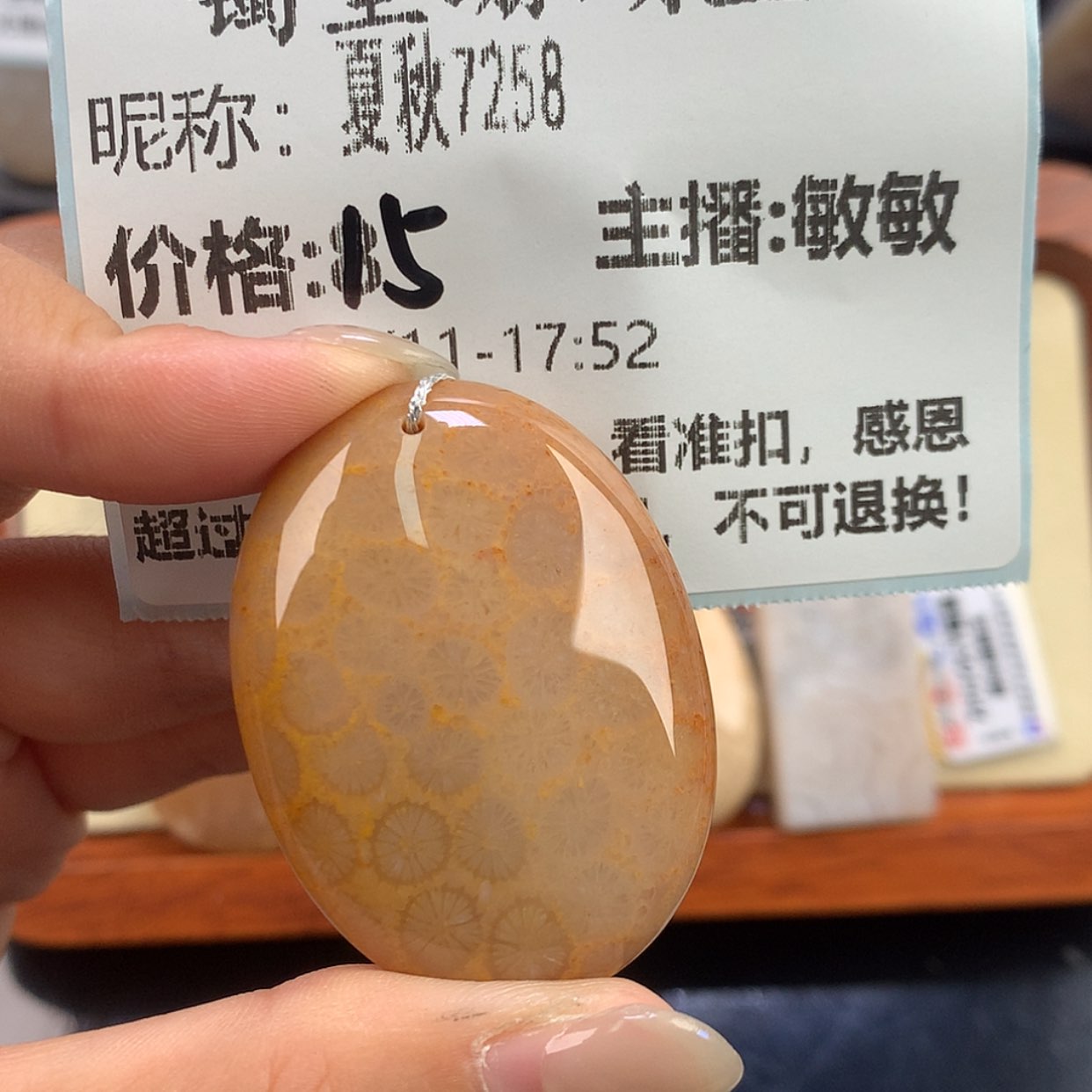 【闪购商品】硅化珊瑚（珊瑚玉）未镶嵌颈饰冷****?