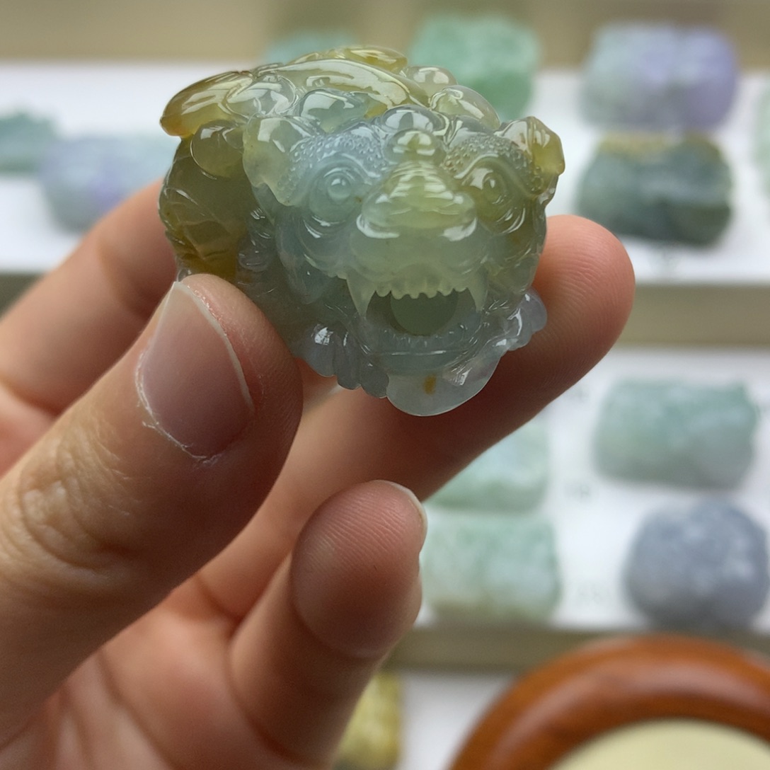 翡翠吊坠(不含链)未镶嵌天然缅甸翡翠A货貔貅