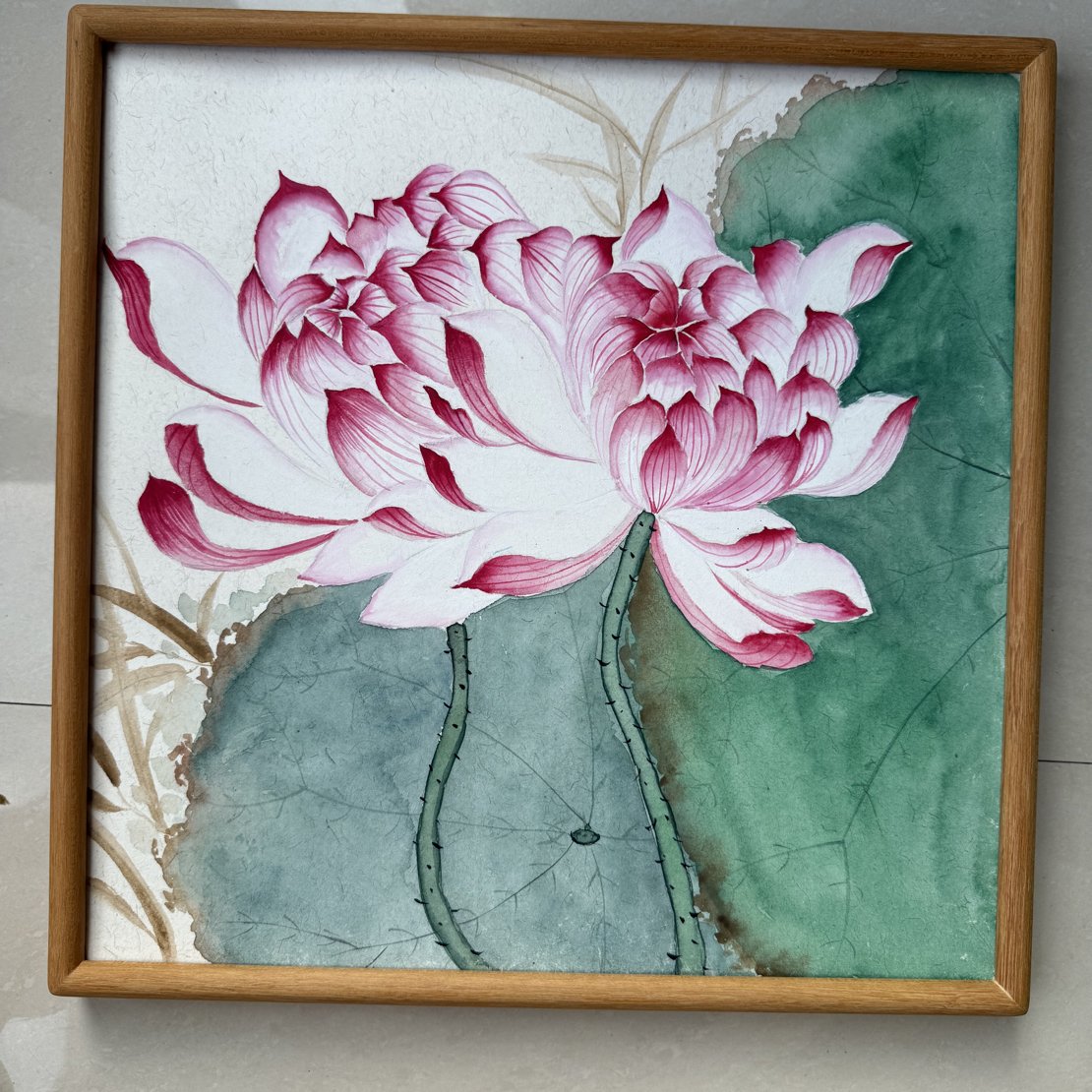 荷花 和和美美40*40