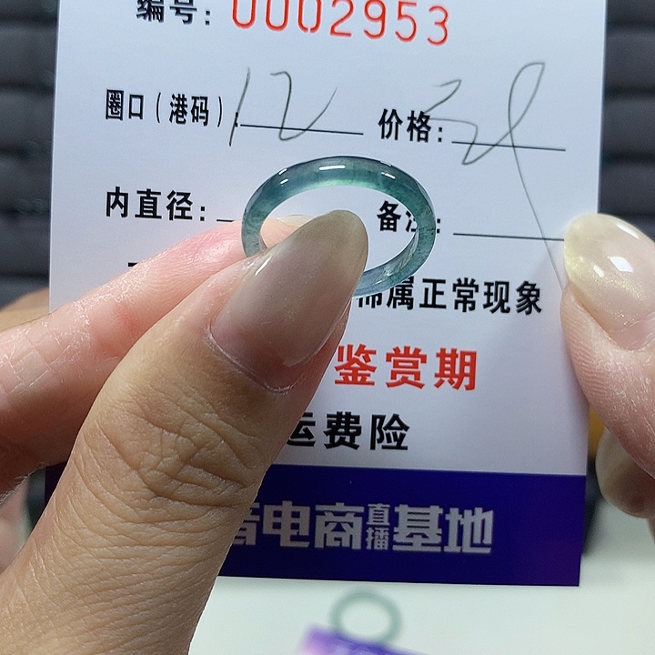 翡翠未镶嵌戒圈2953