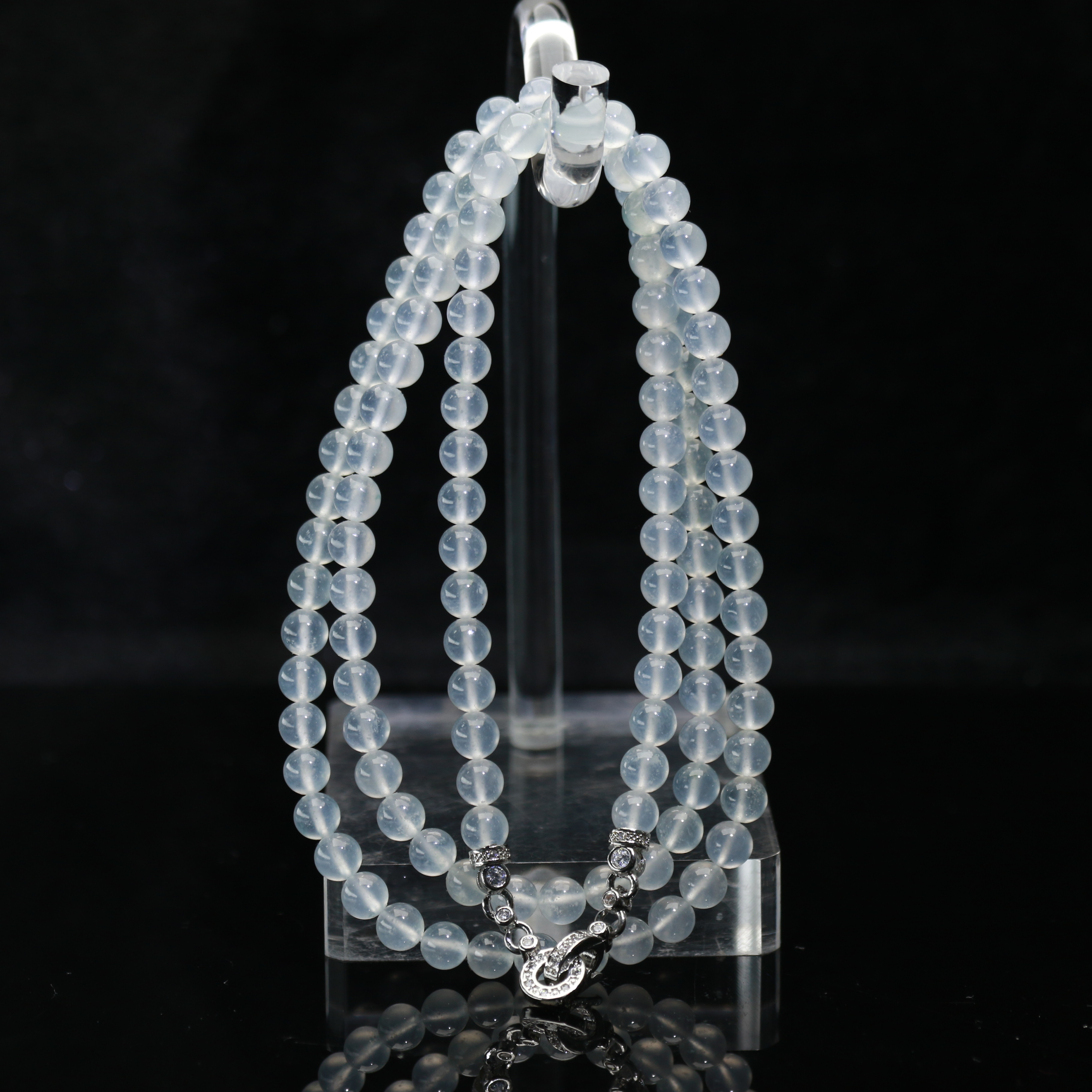 29天然缅甸翡翠A货冰珠链/400353/上海嘉禾拍卖