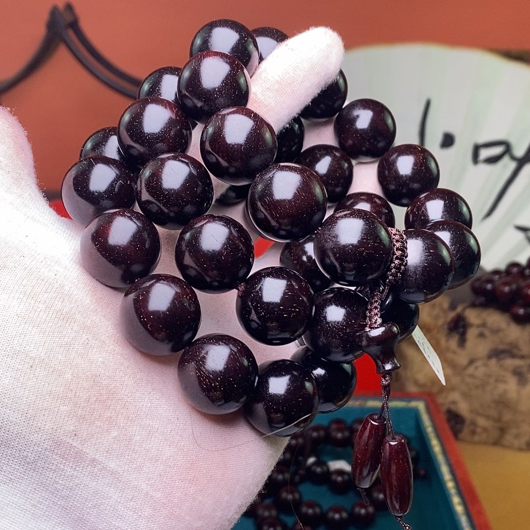 檀香紫檀（小叶紫檀）觀*哉2.0手持38颗