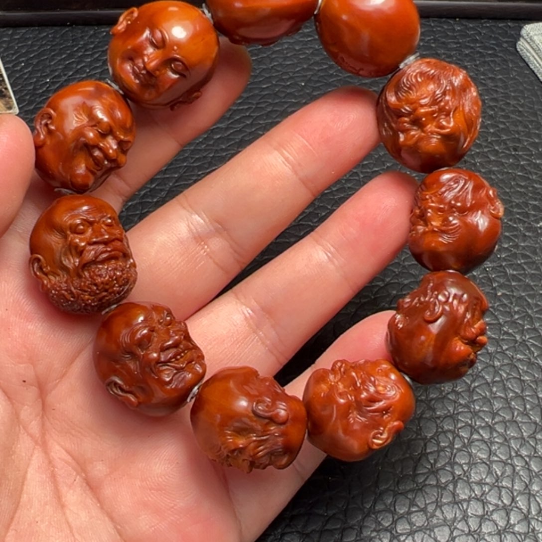橄榄核手串/手链2.1铁核匠心小五十八罗汉