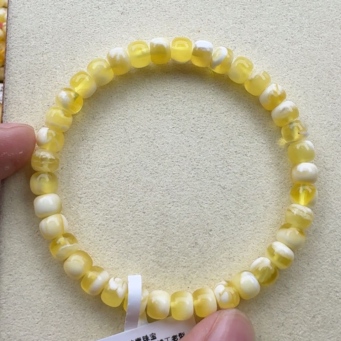 琥珀手链未镶嵌蜜蜡手串