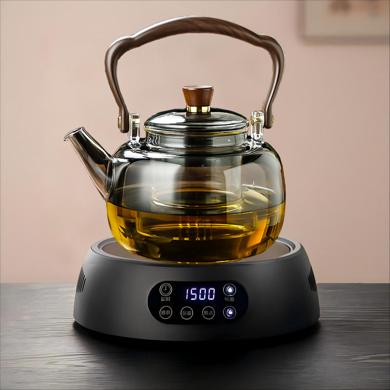 玻璃煮茶壶耐高温大容量煮茶器泡茶提梁烧水壶电陶炉专用小型茶炉