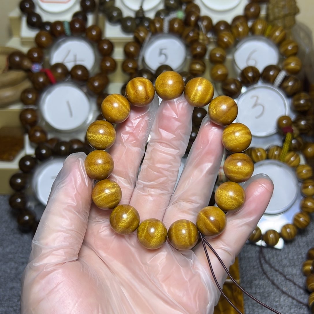 金丝楠手串/手链金丝楠木1.5