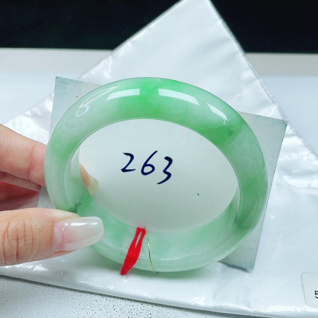 翡翠未镶嵌手镯 正圈58+ 轮胎镯