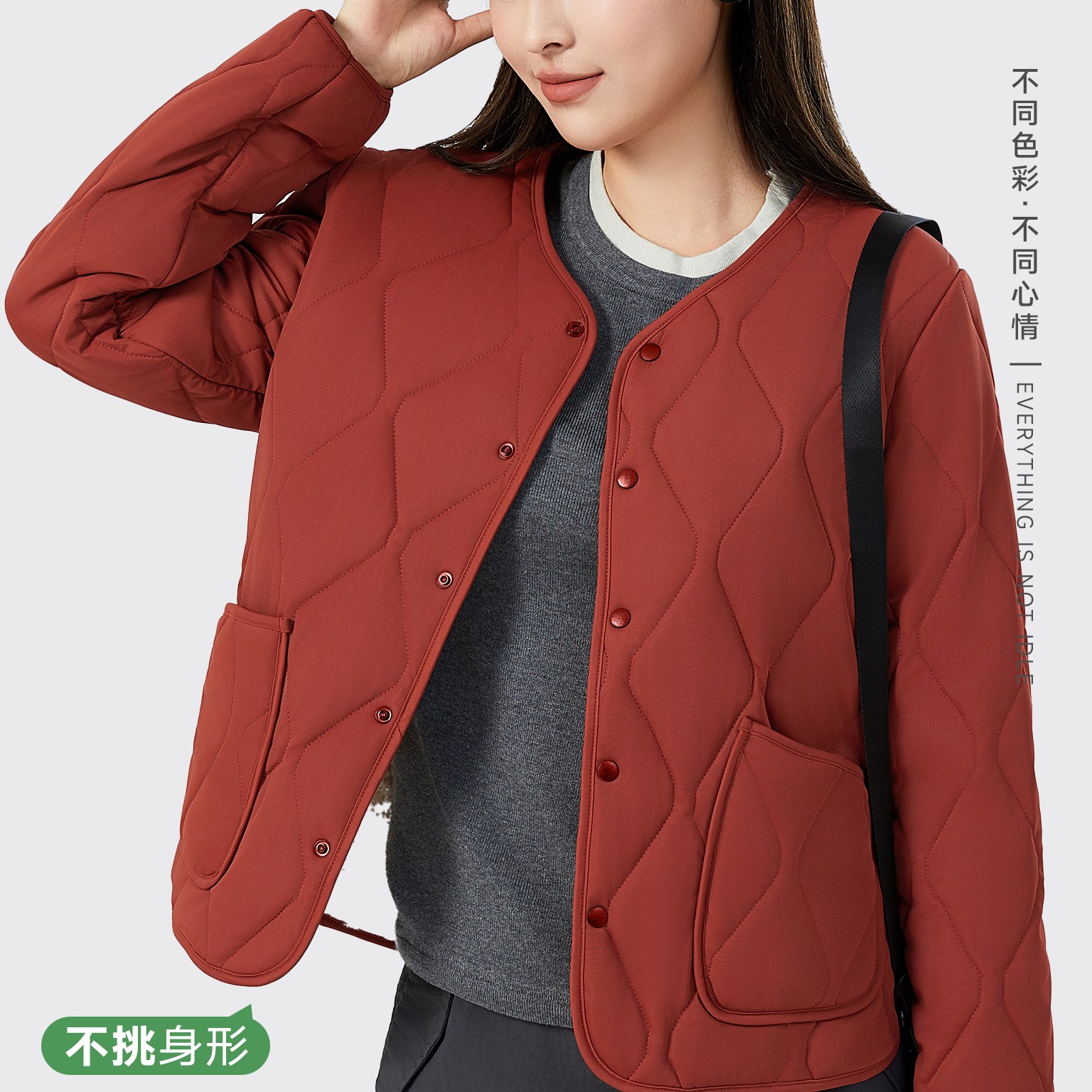 9906十A抗菌山羊绒多宝衣圆领长袖保暖内胆外穿