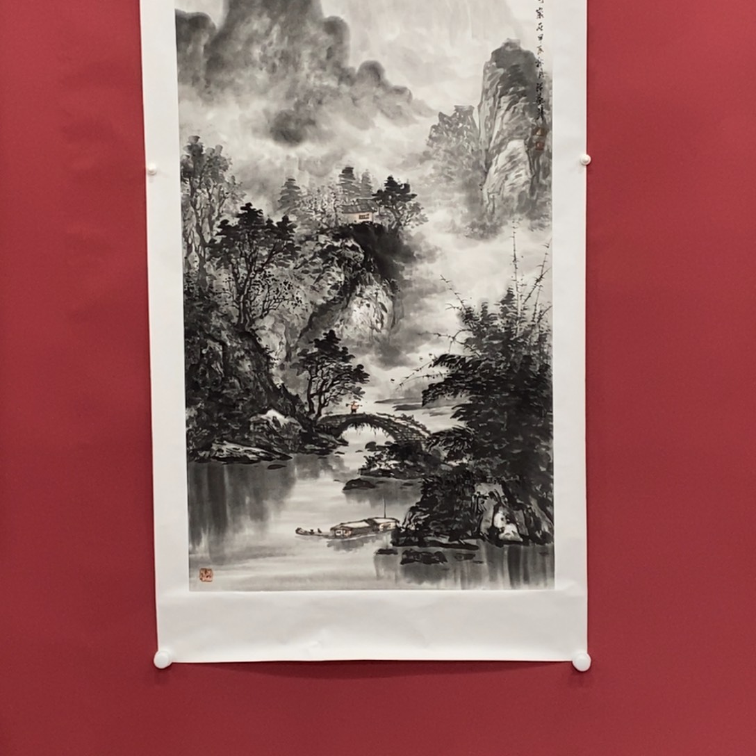 国画岩****察张燕琴四尺精品佳作