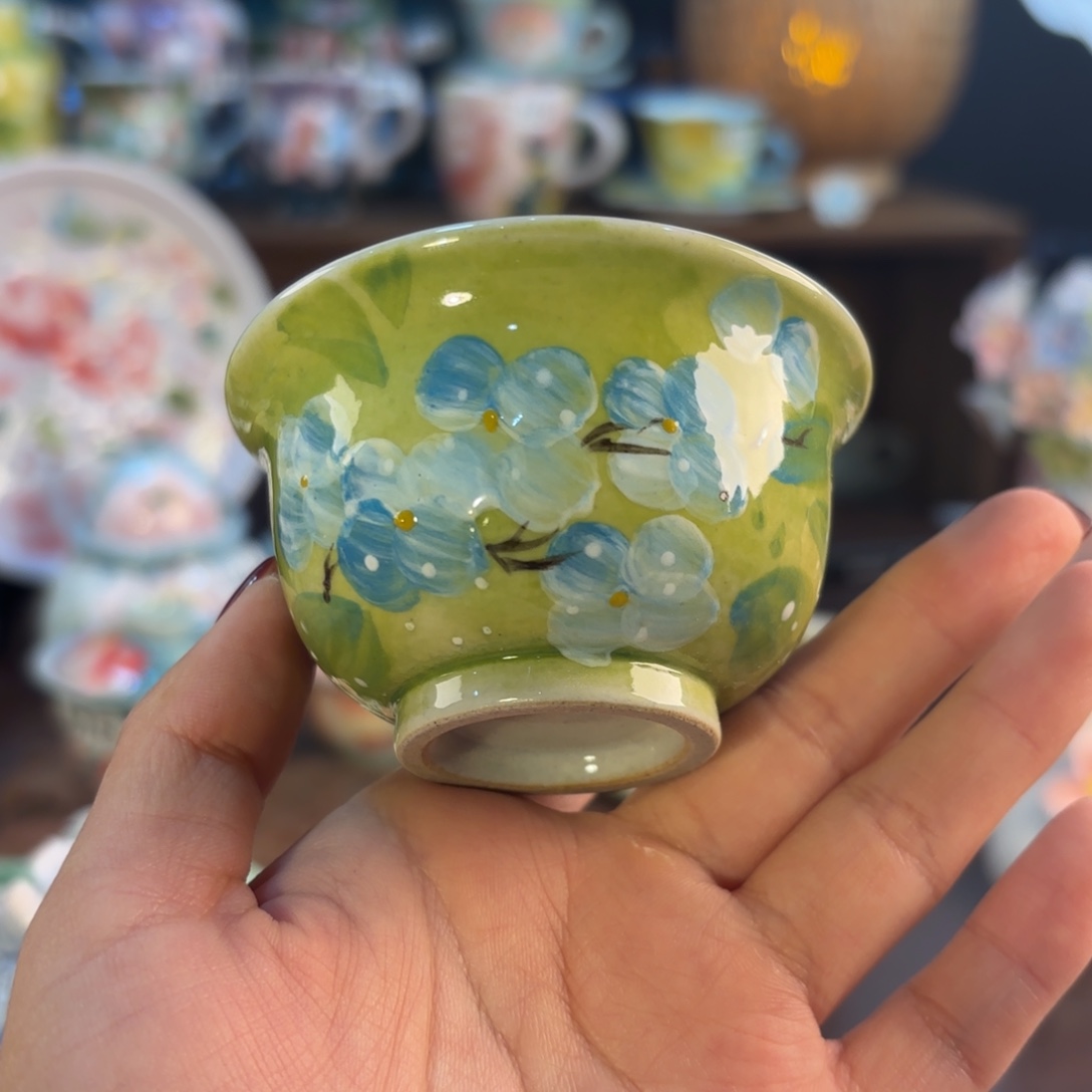 景德镇手绘高温釉下彩陶瓷茶具