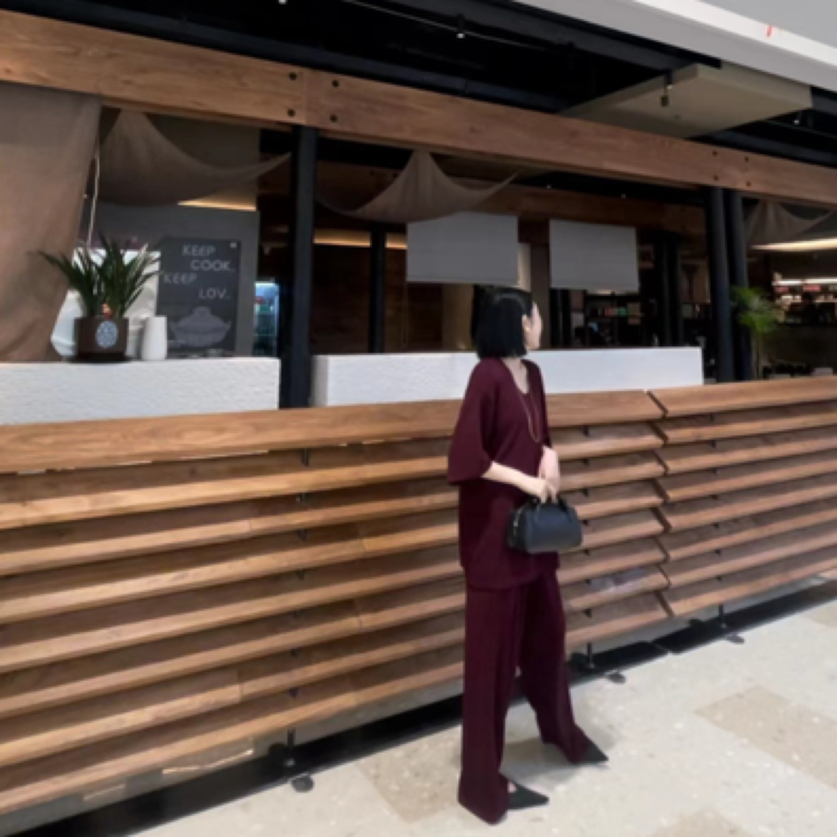 针织醋酸机场两件套