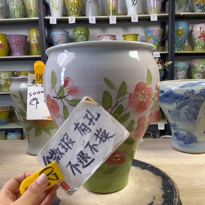 景德镇高温陶瓷花盆
