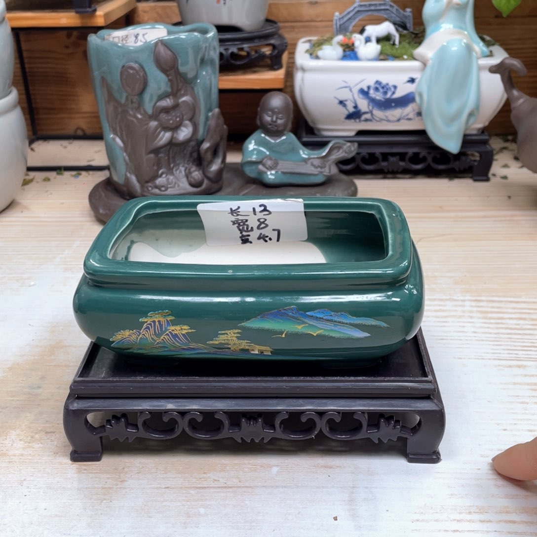 紫砂花盆陶瓷艺术花盆陶瓷