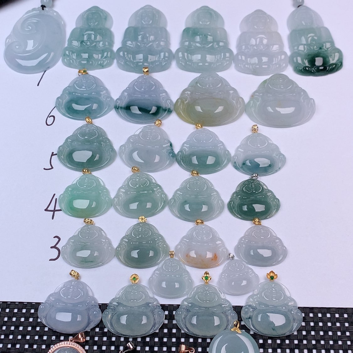 【闪购商品】翡翠18K金镶嵌挂件挂件