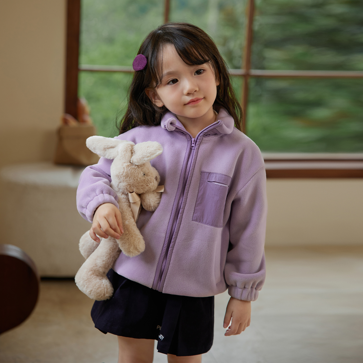 7.5 小O宝Okids童装  宝宝双面摇粒绒外套  YFD312197