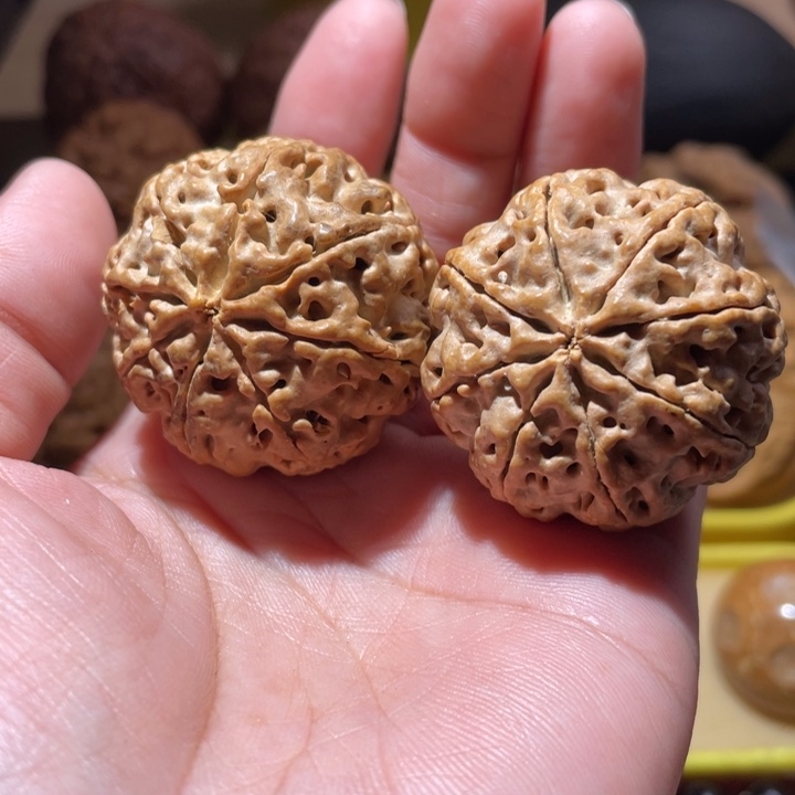 桃核把件稀有八瓣金刚菩提