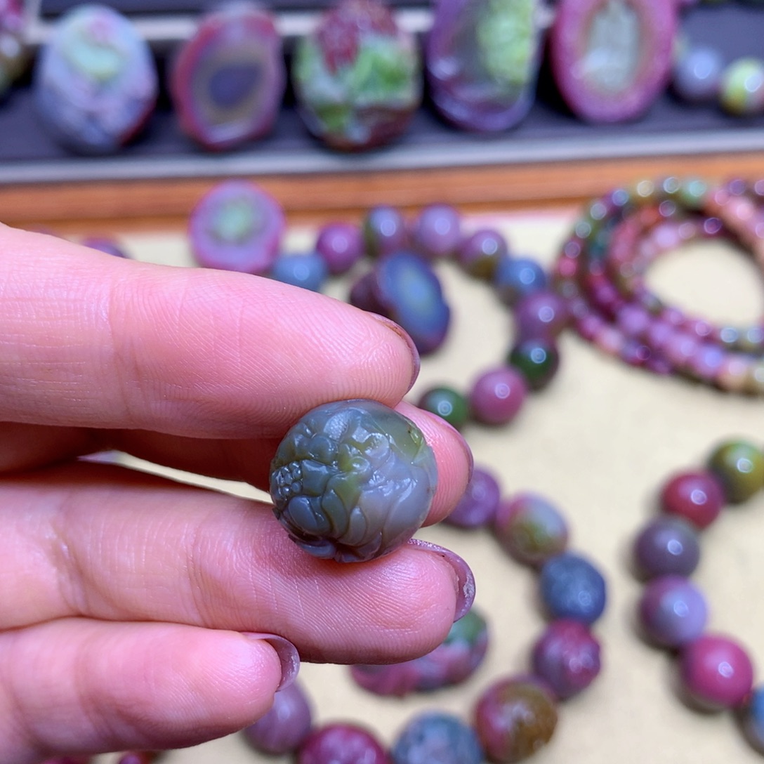 挂件玛瑙未镶嵌盐源