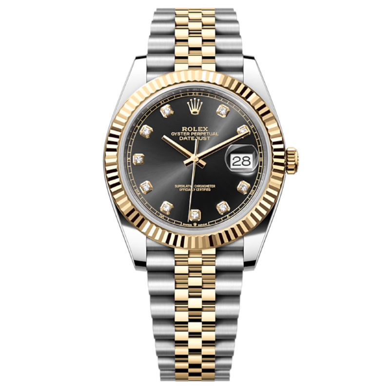 99新 Rolex/劳力士 小表哥钟表/22年全套/126333间金黑钻