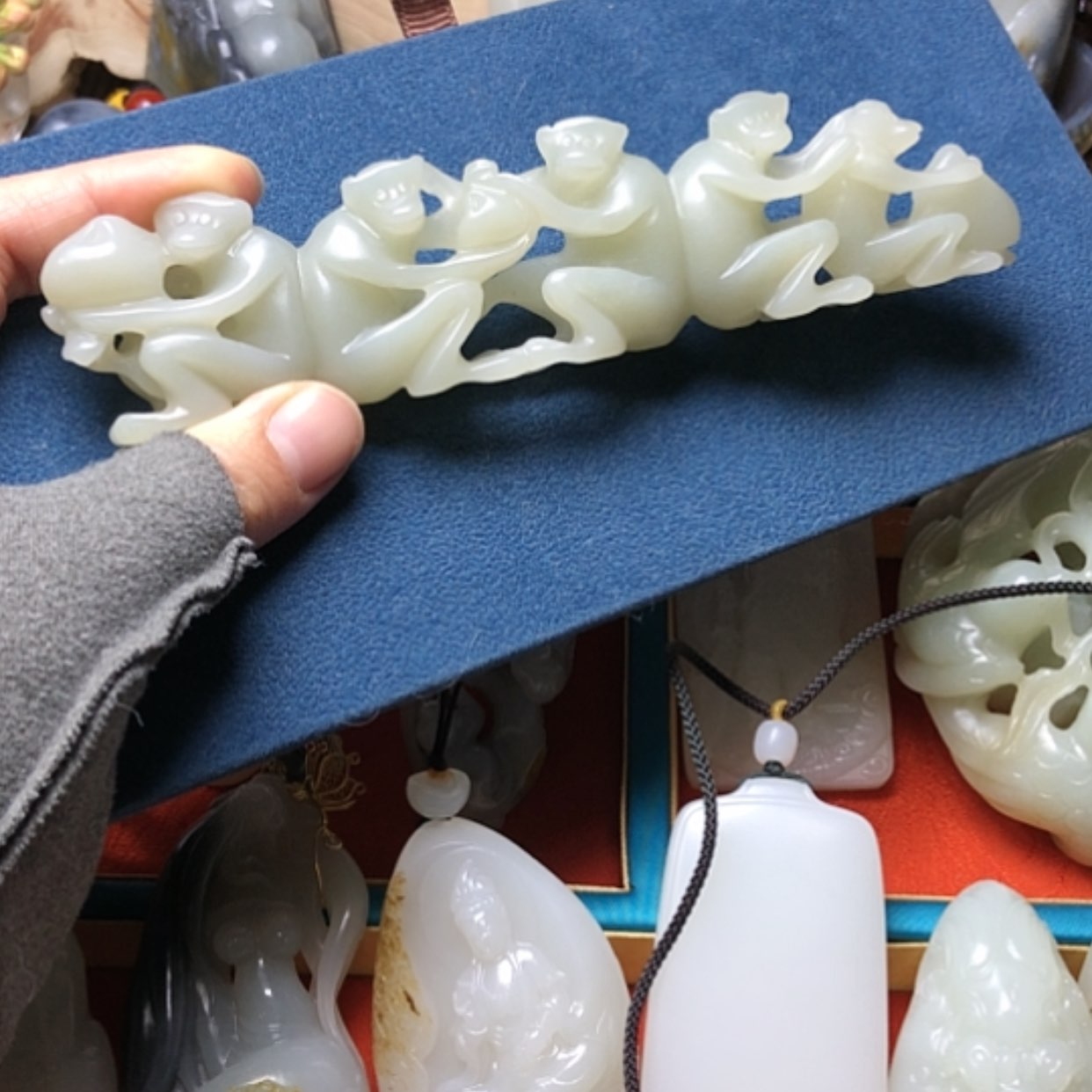 【闪购商品】和田玉挂件未镶嵌年**心