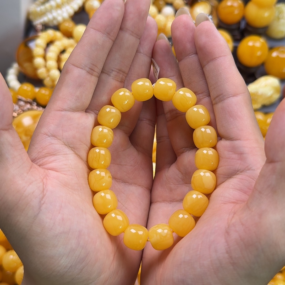 未镶嵌琥珀珠宝奇石同料13mm