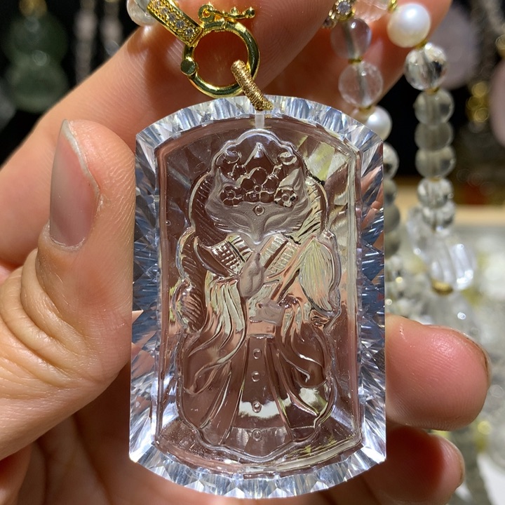 水晶颈饰未镶嵌天然