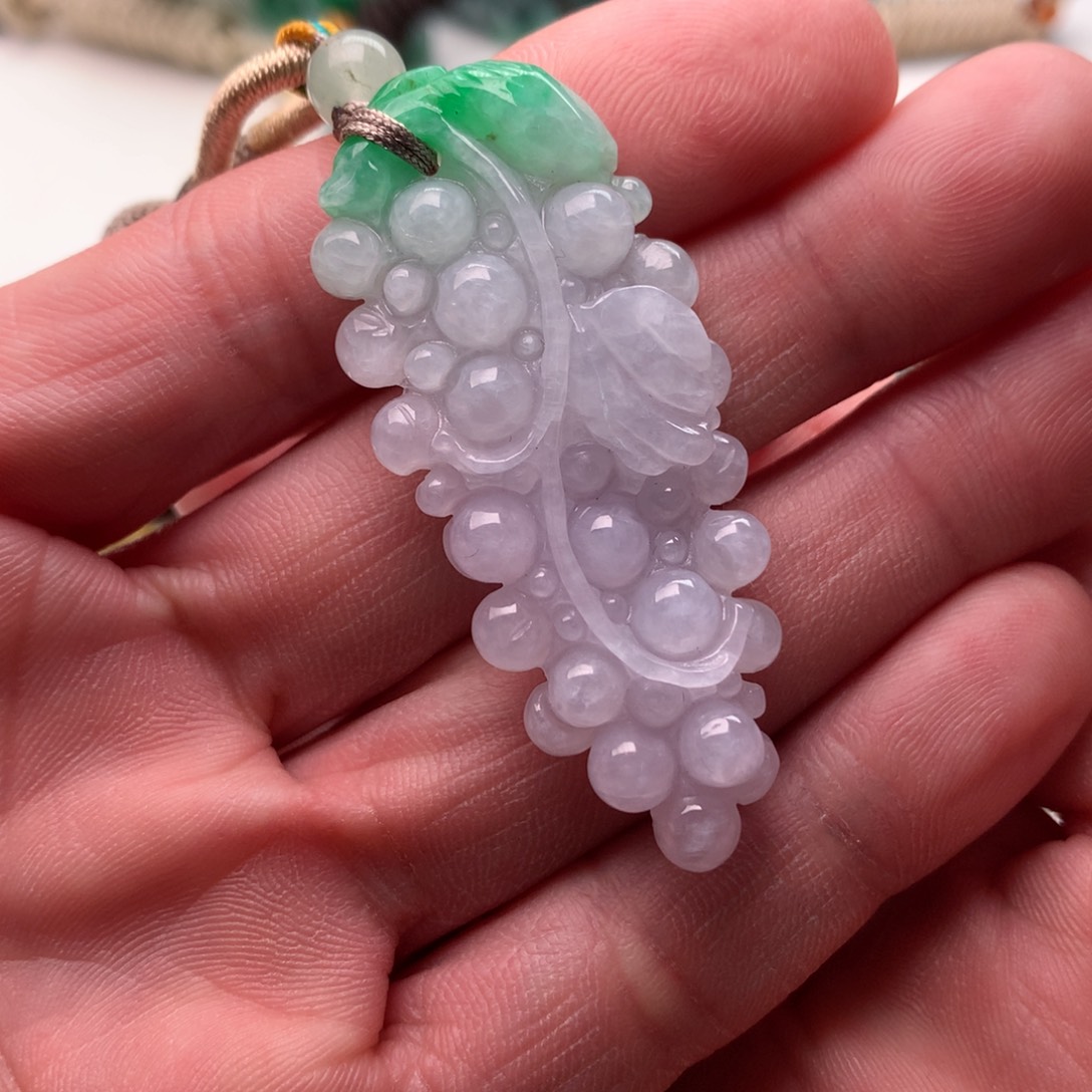 定制翡翠未镶嵌葡萄