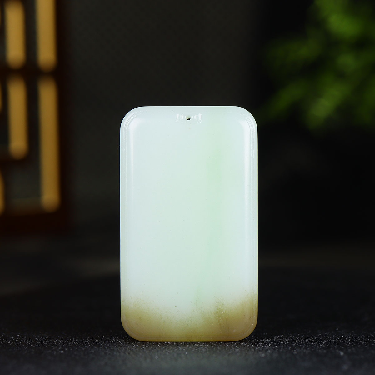 1217120和田玉糖玉无事牌