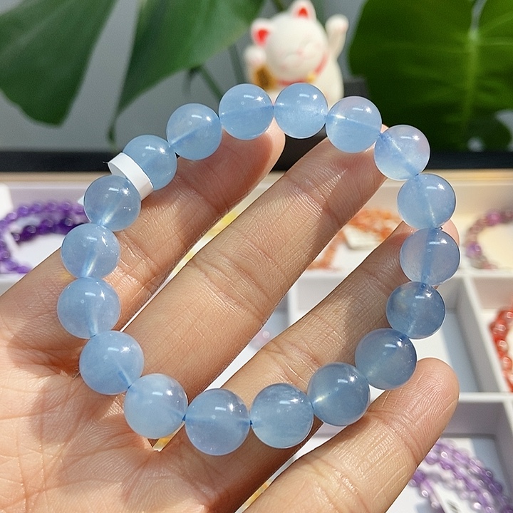 水晶手链未镶嵌海蓝宝大