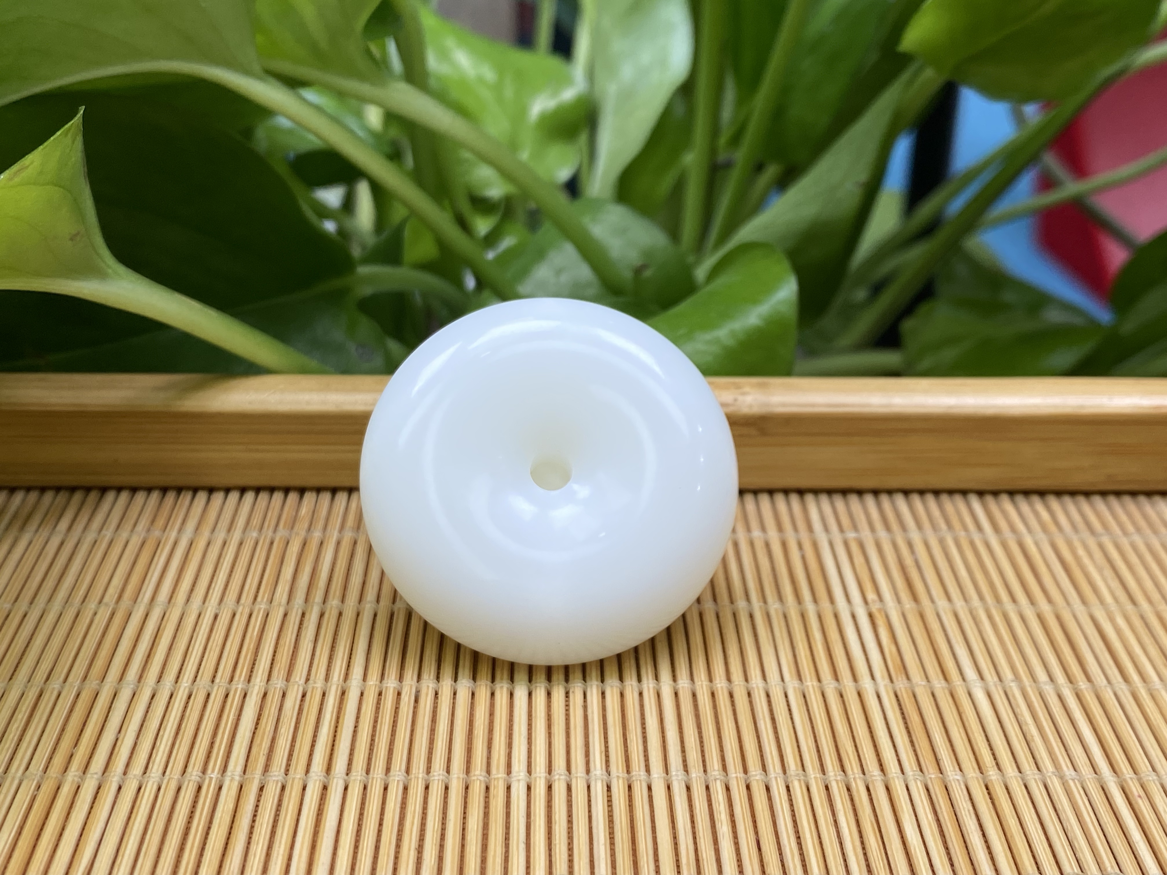一级白平安扣挂件