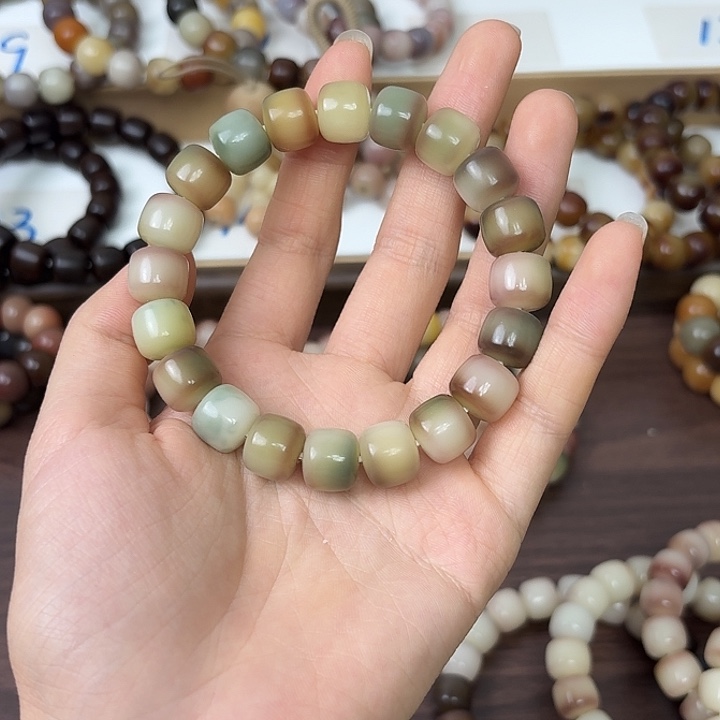 手串菩提根/象牙果卡12水磨正桶