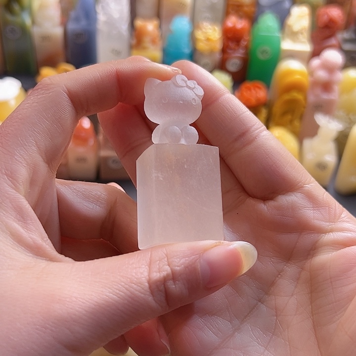 昌化石印石帝*国手工定制2厘米，猫