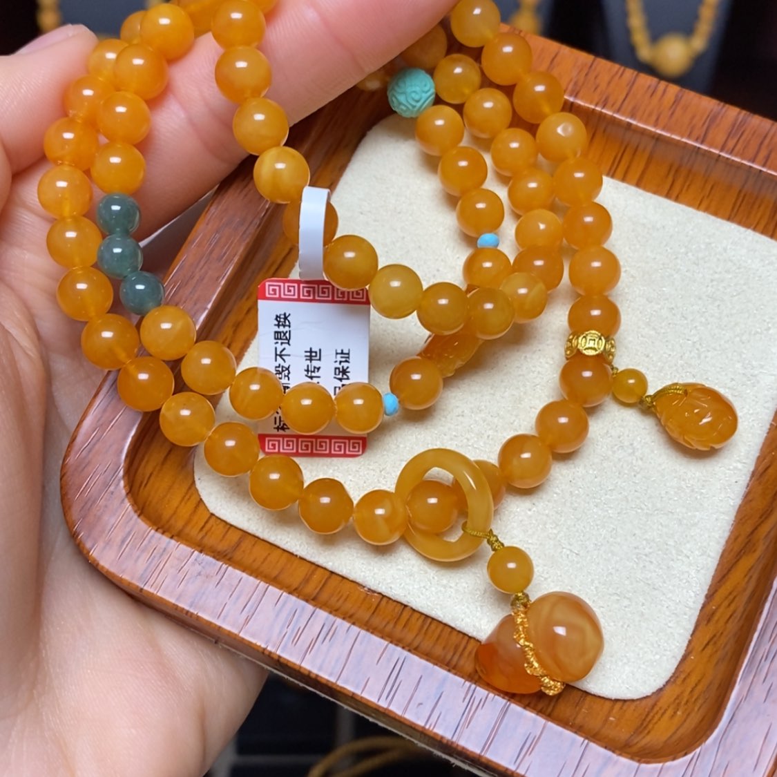 【闪购商品】蜜蜡手链未镶嵌手串