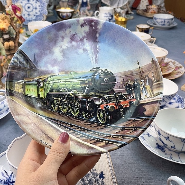 中古欧瓷瓷器小房子