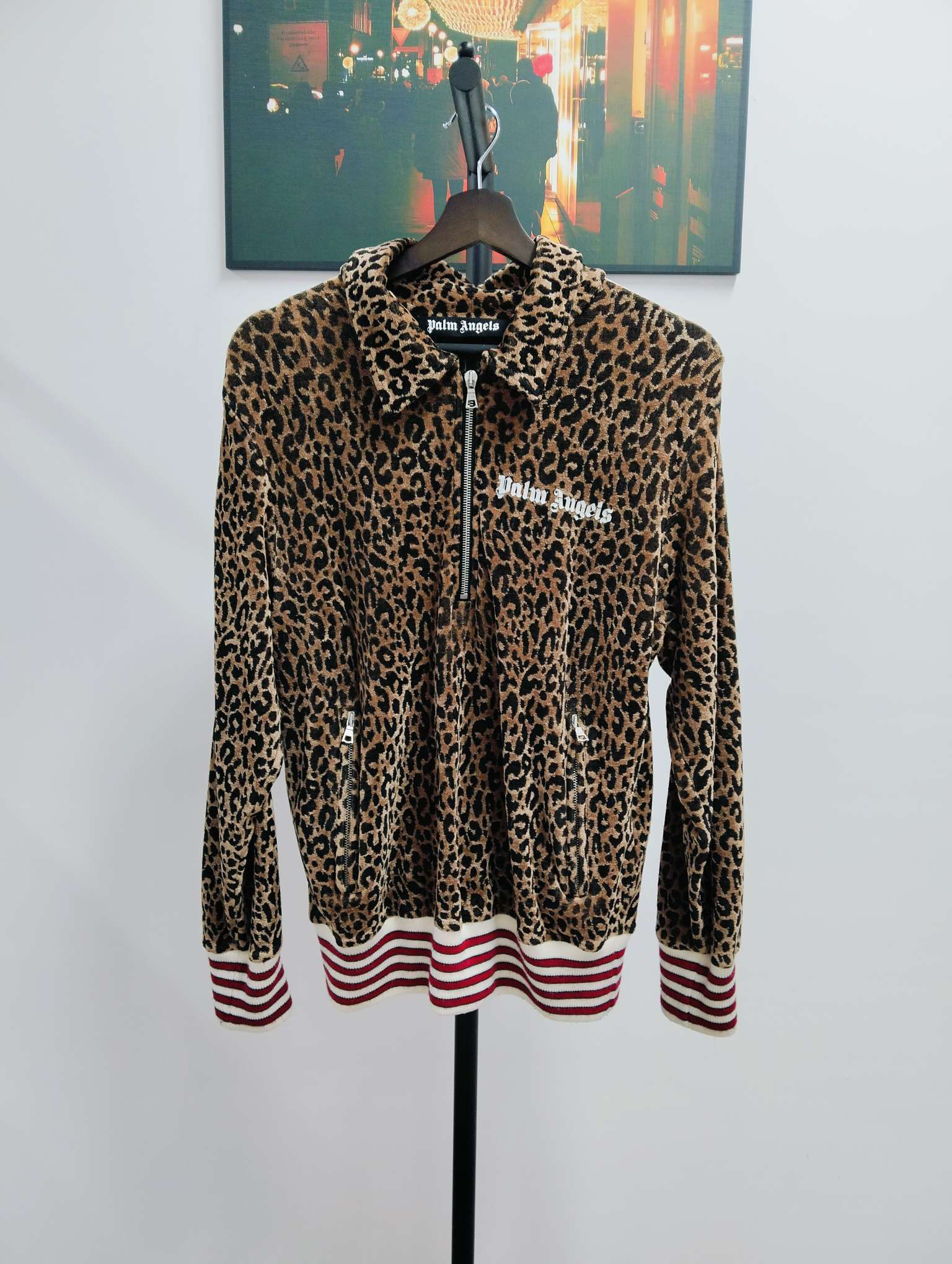 99新 palmangels 葡萄籽奢潮/PALMANGELS豹纹外套/XS夹克