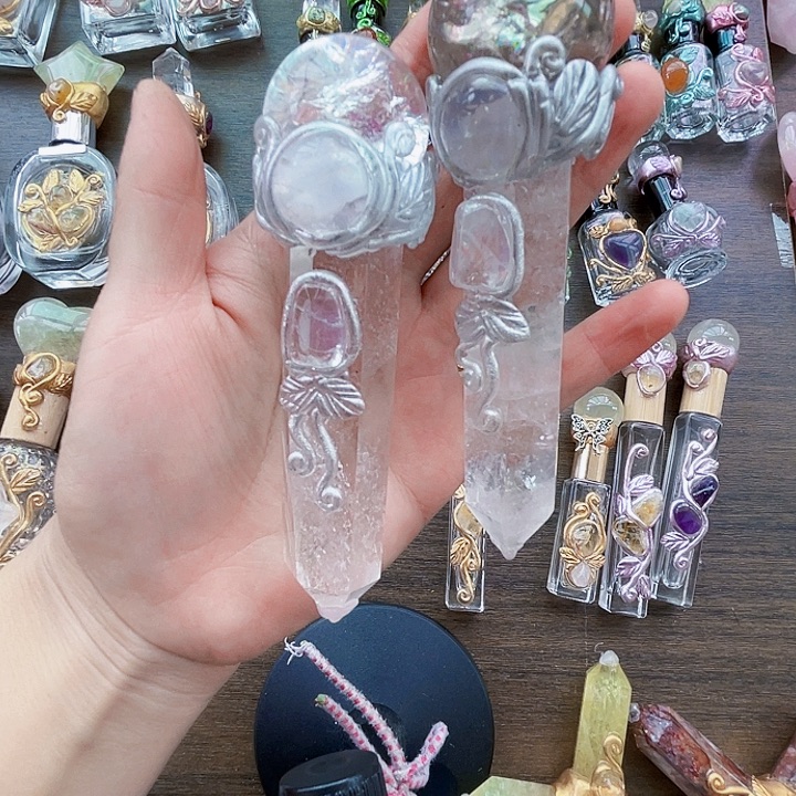 蛇***窝未镶嵌珠宝半成品水晶